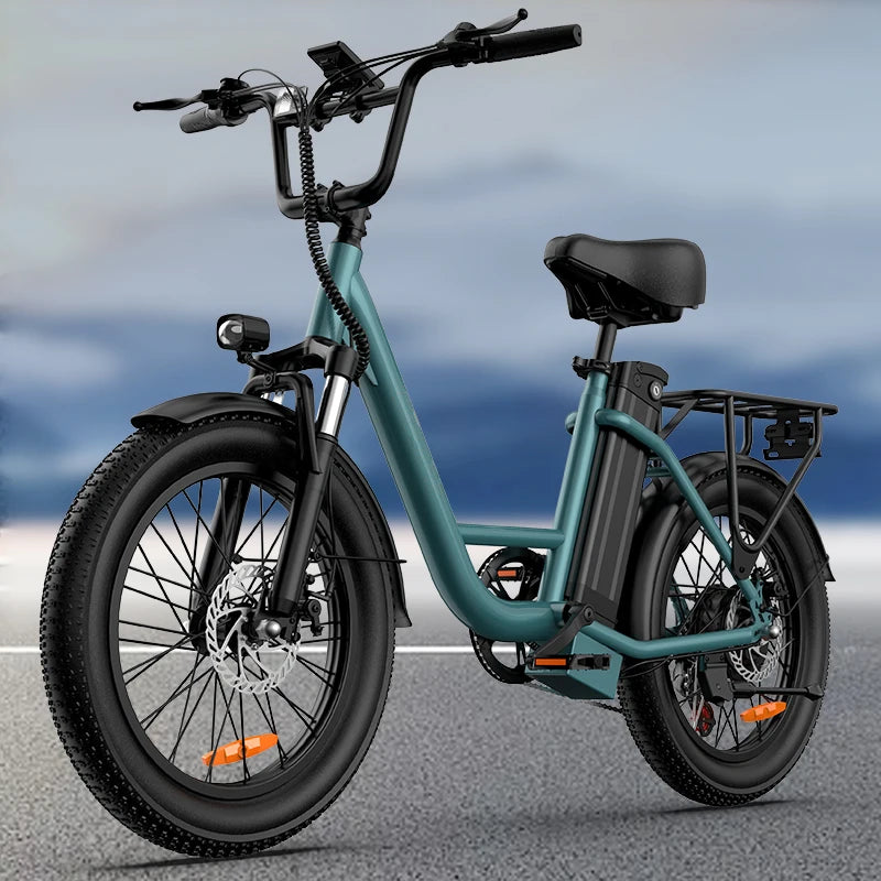 20x3" Off-Road Fat Tire E-Bike - 1000W All-Terrain Monster 48V 13Ah Removable Battery 20MPH Speed 7-Speed Gears