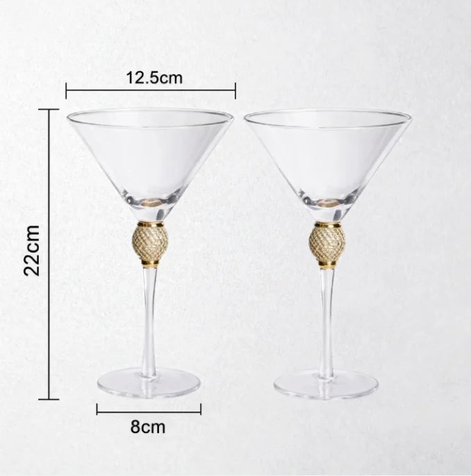 2pcs Light Luxury High-end Crystal Cup Red Wine Glass Set Tall Glass Party Wine Glass Glasses DrinkingGlasses for ChampagneFlute