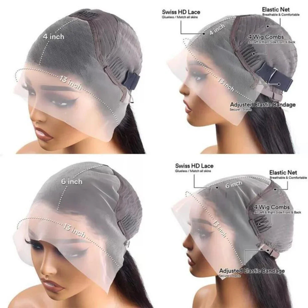 Body Wave Lace Front Wigs Human Hair 250% Density 13x4 13x6 HD Lace Frontal Wig Human Hair Pre Plucked Brazilian Human Wigs