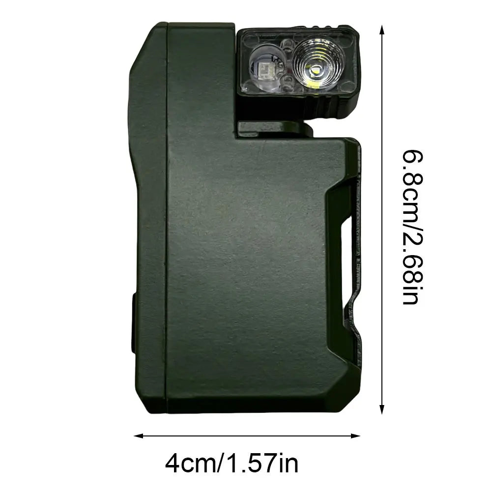 Rechargeable EDC Flashlight 400 Lumens Portable Flat Pocket Flashlight with RGB Light Magnetic Keychain Flashlight for Outdoor