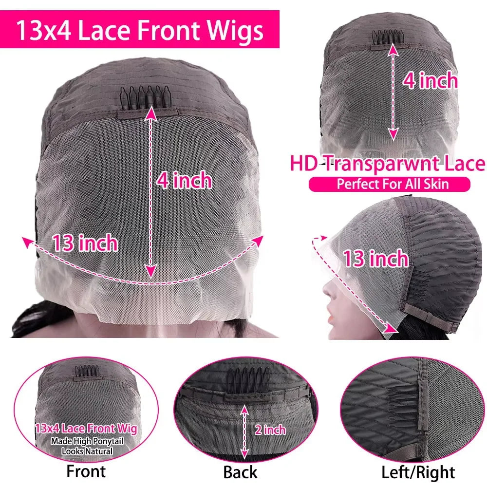 220% Density Curly Bob Wigs Human Hair Deep Wave Bob Wig 13×4 Lace Front Wig Deep Curly Human Hair Wigs Lace Front Wig For Women