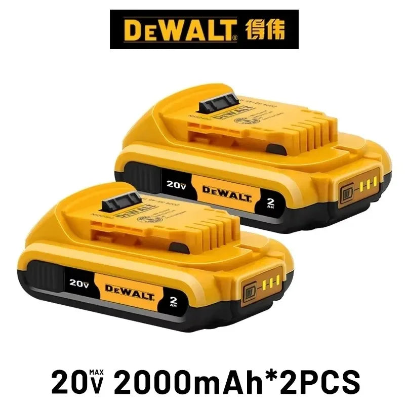 DeWALT Original Battery 20V 5Ah 6Ah 2Ah MAX FlexVolt for DCB606 DCB205 DCB206 DCB209 DCB182 Power Tool with Charger