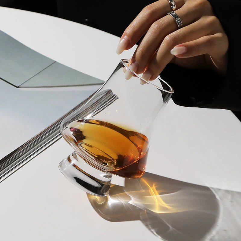 2/4/6pcs Crystal Glass Whiskey Cup Set of 250ml Clear Lead Free Drinking Glasses Scotch Liquor Barware Beer Spirits Wine Glasse