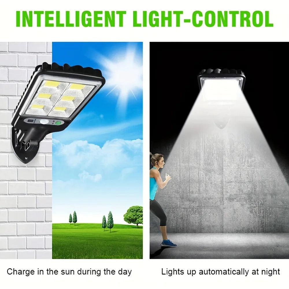 Solar Street Lights Outdoor 2500W Solar Lamp With 3 Light Mode Waterproof Motion Sensor Security Lamp for Garden Patio Path Yard