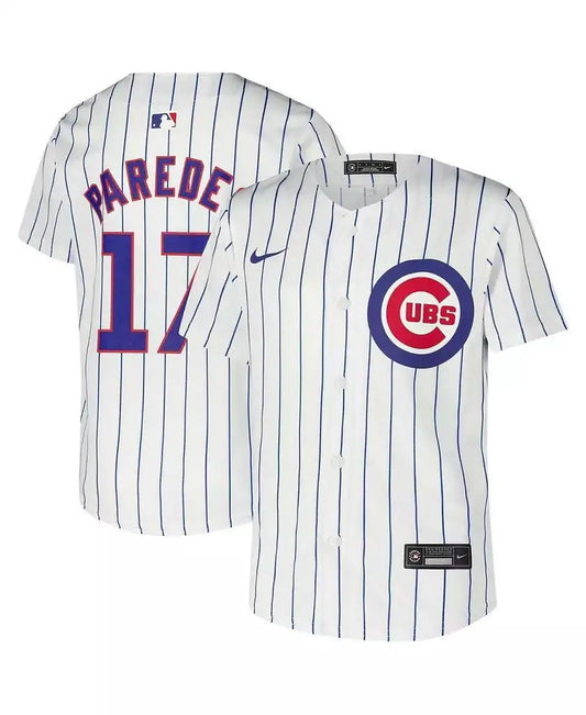 Nike | Big Boys and Girls Isaac Paredes White Chicago Cubs Home Player Game Jersey