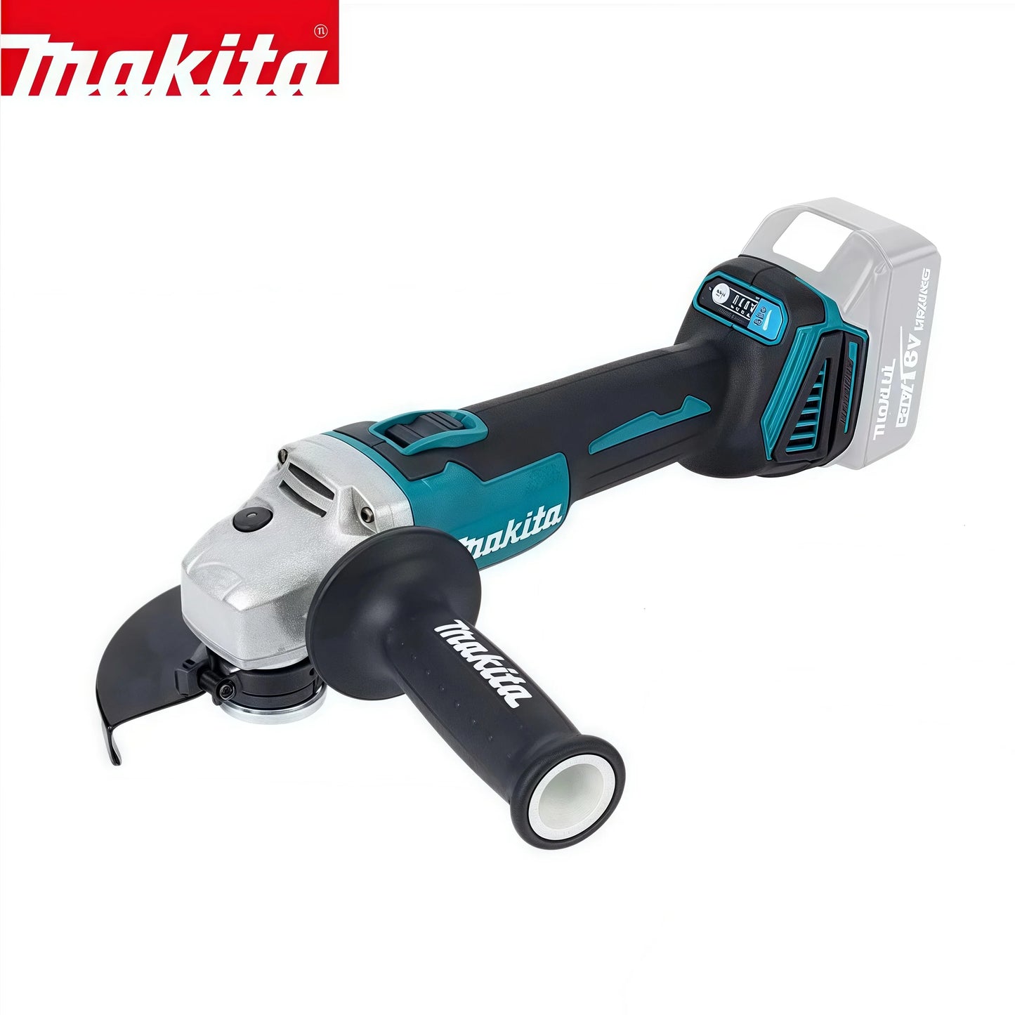 2025 Makita DGA404 100/125mm Angle Grinder 18V Lithium Battery Brushless Polishing Machine 4 Gear Industrial Cutting Power Tools