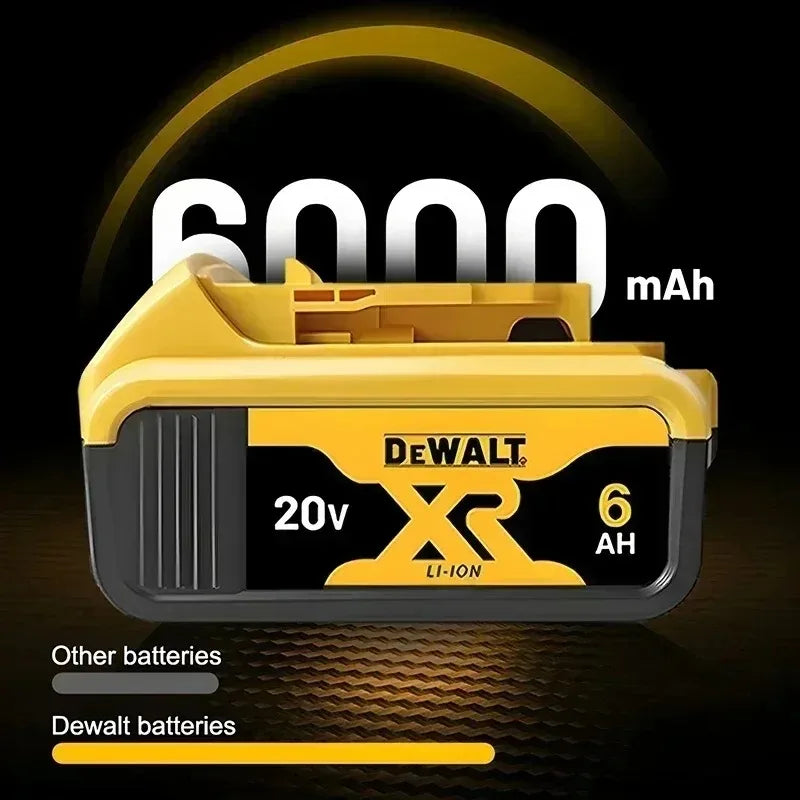 DeWALT Original Battery 20V 5Ah 6Ah 2Ah MAX FlexVolt for DCB606 DCB205 DCB206 DCB209 DCB182 Power Tool with Charger