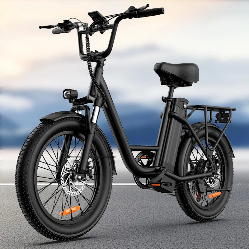 20x3" Off-Road Fat Tire E-Bike - 1000W All-Terrain Monster 48V 13Ah Removable Battery 20MPH Speed 7-Speed Gears