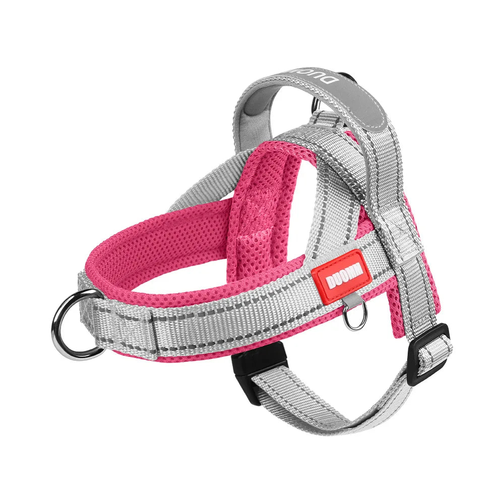 French Bulldog Harness - No-Pull Padded Vest, Escape-Proof Chest Plate, Breathable Mesh for Flat-Faced Breeds