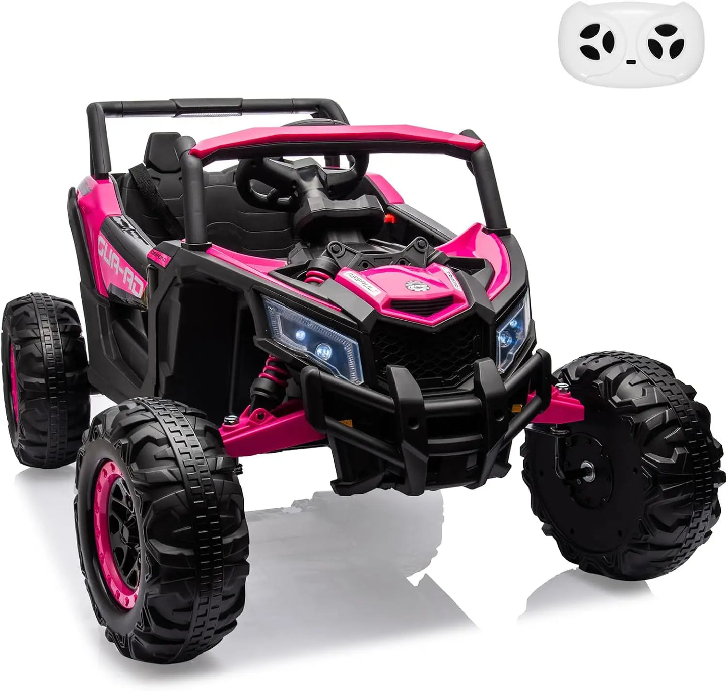24V Kids Ride On UTV Car Toy w/Remote Control 2×200W Motor Electric Vehicle Spring Suspension & LED Lights Off-Road Toy