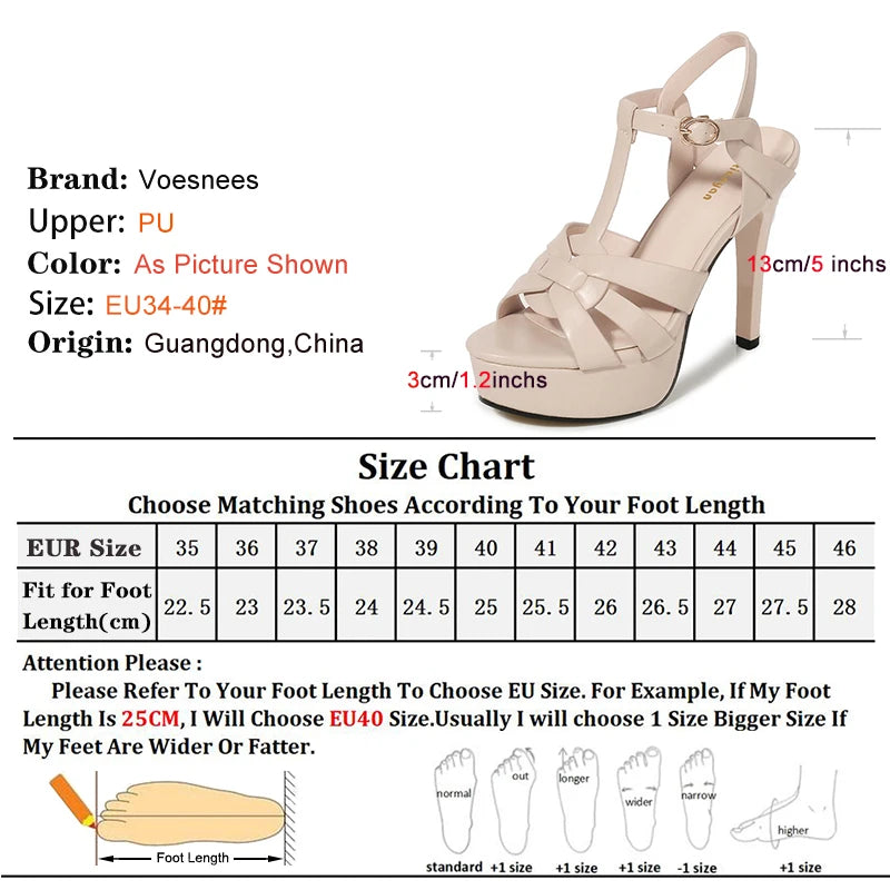 2025 New Fashion Roman Style Runway Sandals Super High Heel Waterproof Platform Wedding Shoes Summer Weave Design Women Pumps