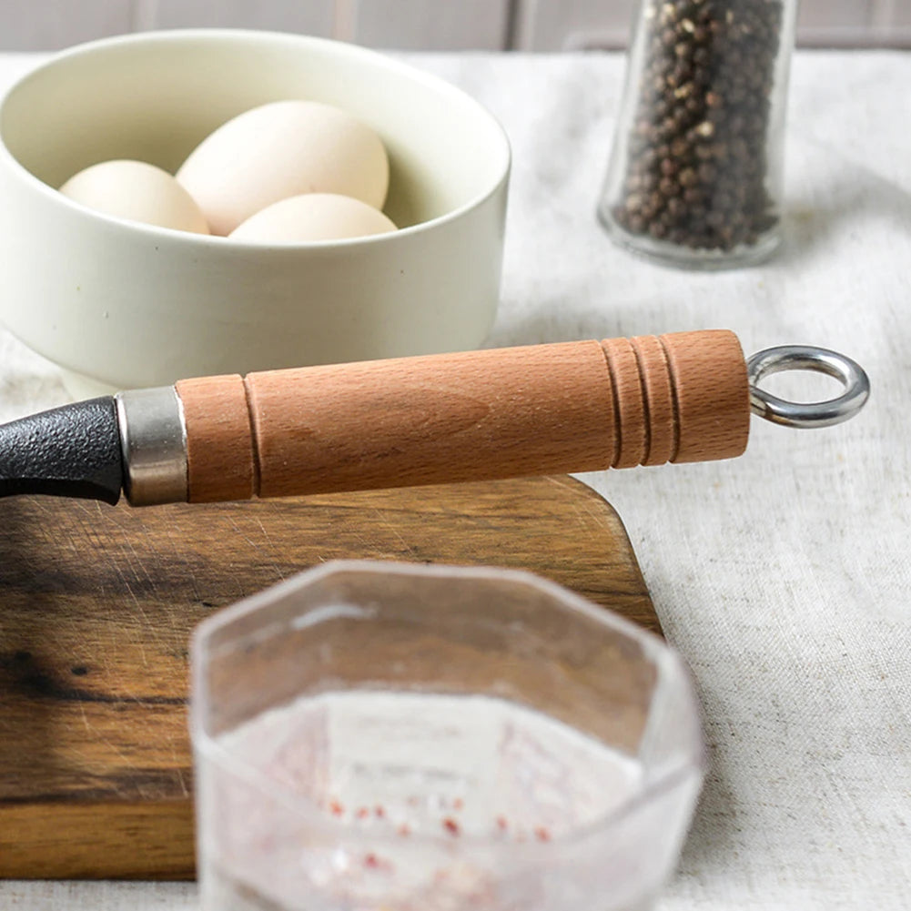 Cast Iron Tamagoyaki Pan Wood Handle Oven Safe with Oil Brush and Shovel Egg Omelette Pan Non Scald for Omelets, Steak & Camping