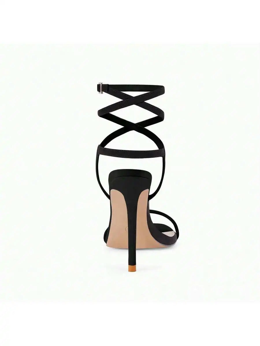 Women Strappy Ankle Strap High Heel Sandals For Party Dress Summer