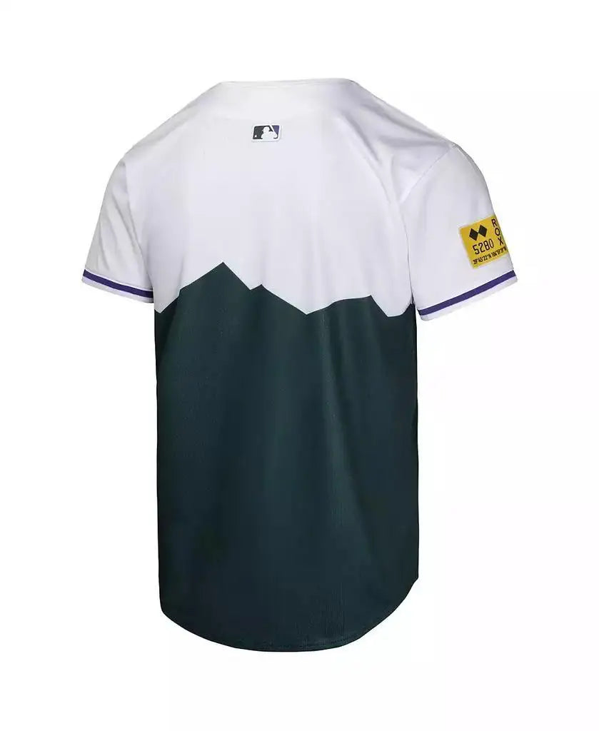 Nike | Big Boys and Girls Green Colorado Rockies City Connect Limited Jersey