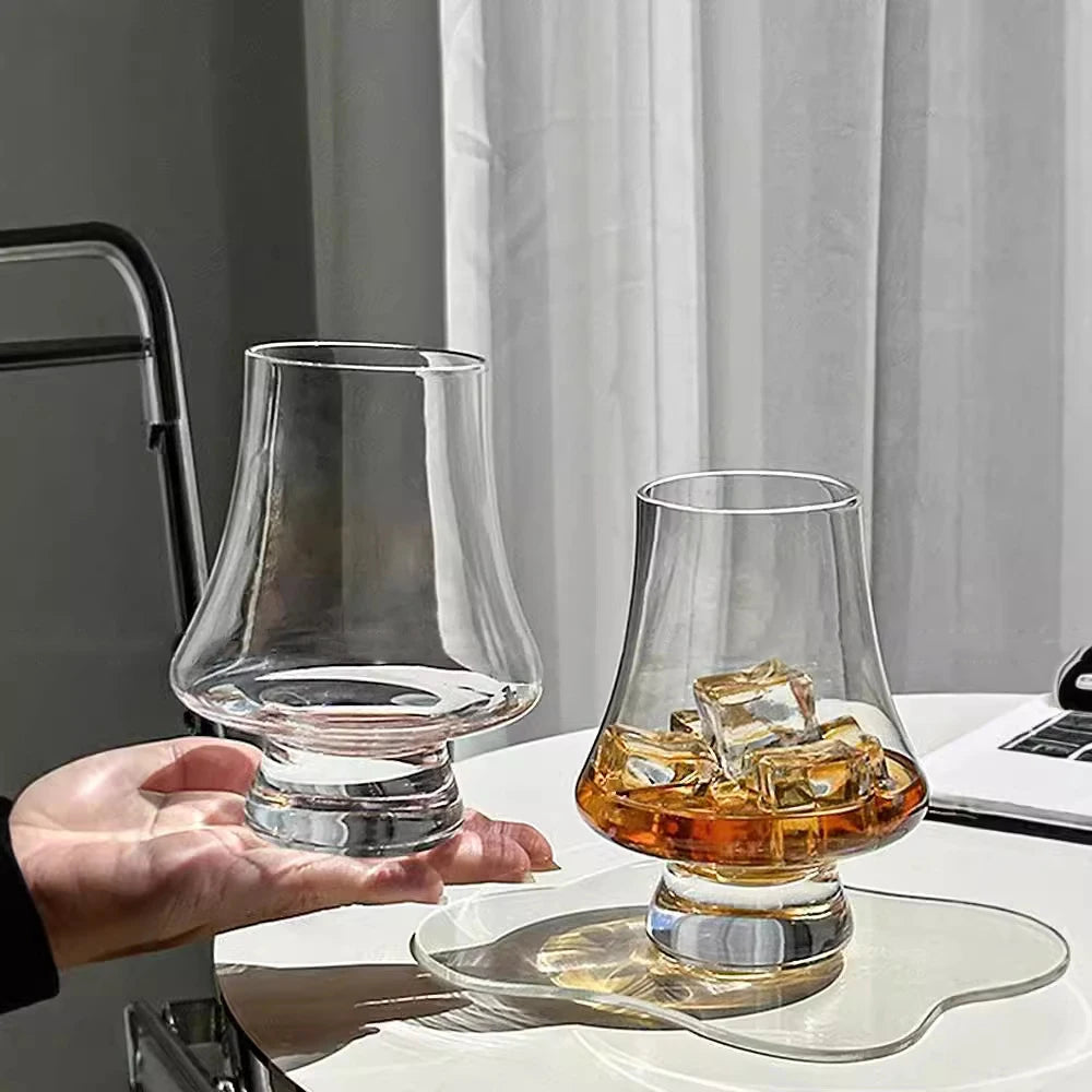 2/4/6pcs Crystal Glass Whiskey Cup Set of 250ml Clear Lead Free Drinking Glasses Scotch Liquor Barware Beer Spirits Wine Glasse