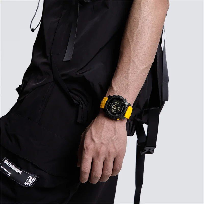 NAVIFORCE Brand Original Men Fashion Watch Water Resistant Personality Wristwatches Luxury Silicone Strap Electronic Clock 2024