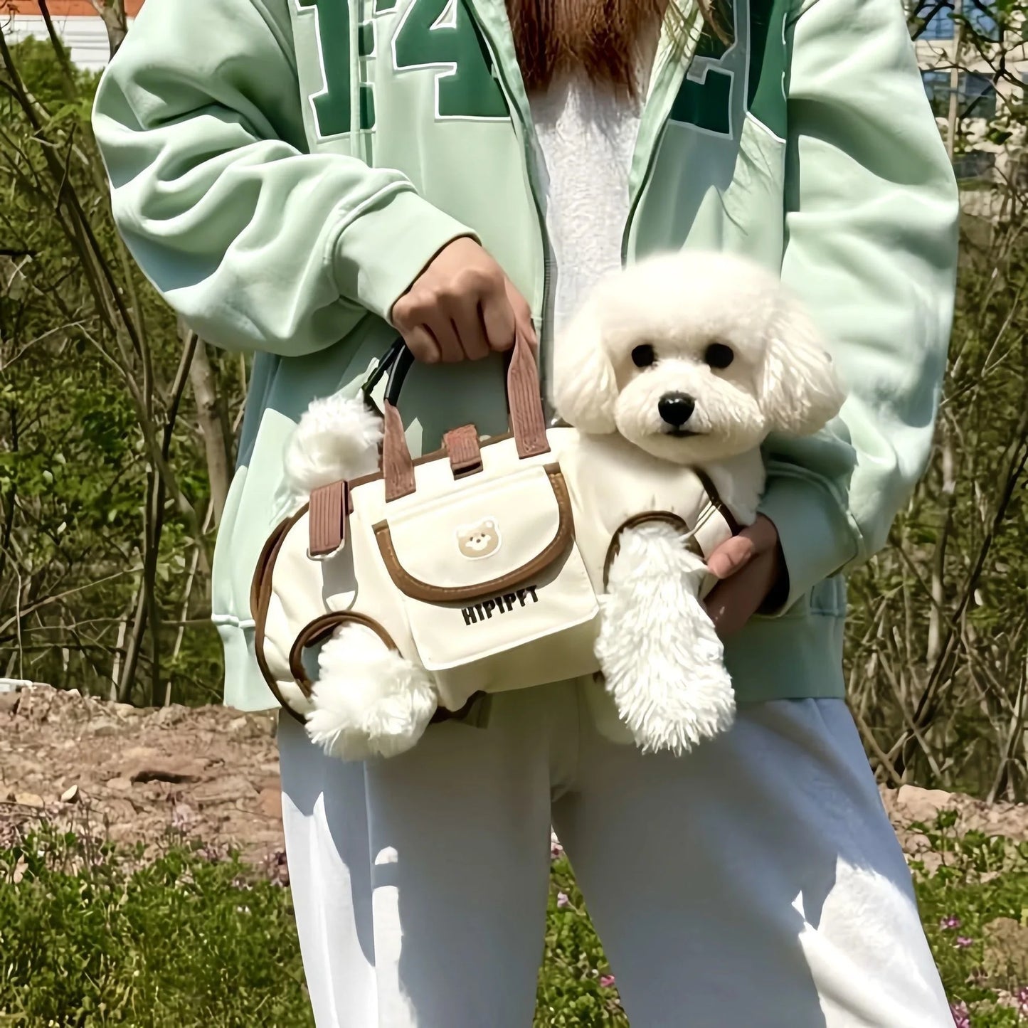 Cat and Dog Backpacks: Outdoor Portable Breathable Pet Traction Backpacks, Handheld and Crossbody