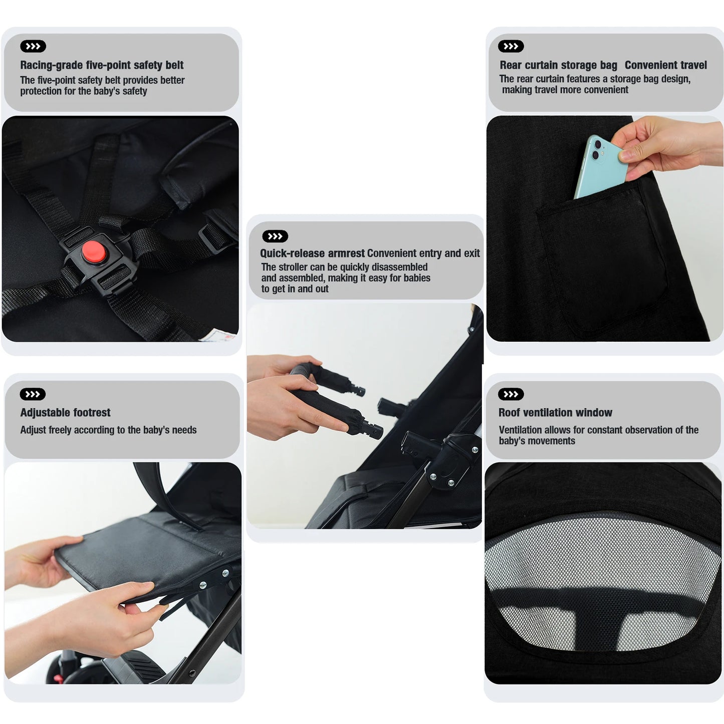 Stroller for Baby Pram Baby Stroller Light Stroller Baby Cars Baby Walker Baby Newborn Items Mother-Kids Multifunctional Infant