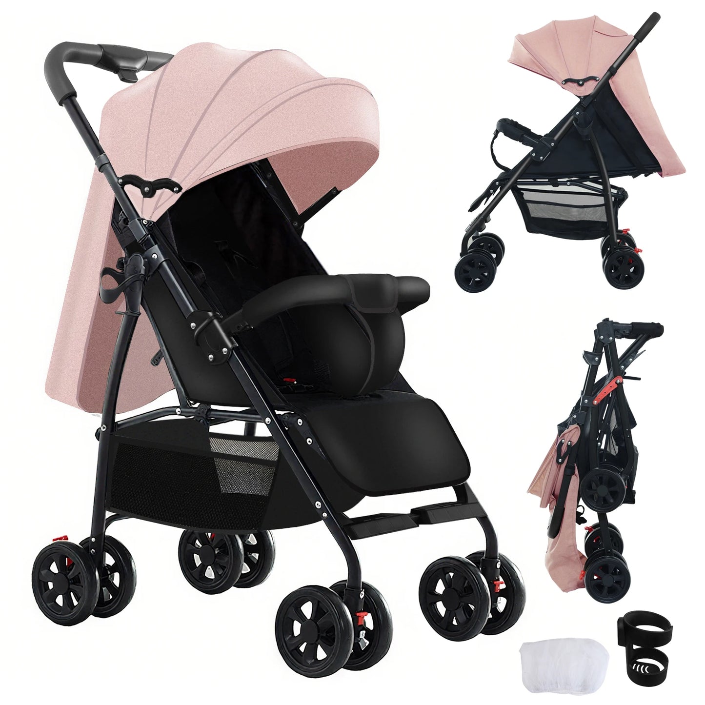 Stroller for Baby Pram Baby Stroller Light Stroller Baby Cars Baby Walker Baby Newborn Items Mother-Kids Multifunctional Infant