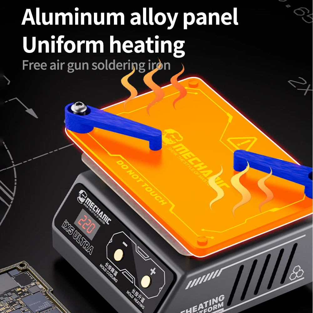 MECHANIC IX5 Ultra Universal Preheating Layering Platform for Motherboard Layering Tin Planting Glue Removal Heating Table Tool