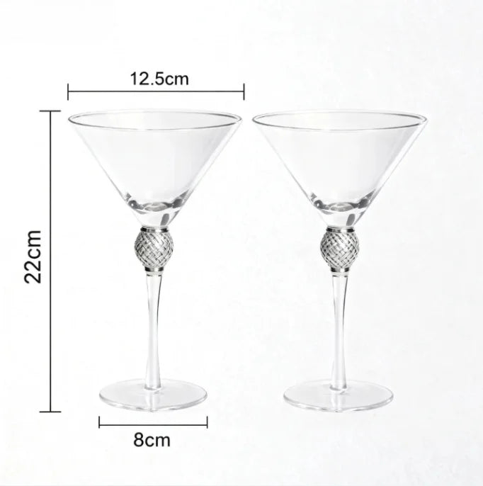 2pcs Light Luxury High-end Crystal Cup Red Wine Glass Set Tall Glass Party Wine Glass Glasses DrinkingGlasses for ChampagneFlute