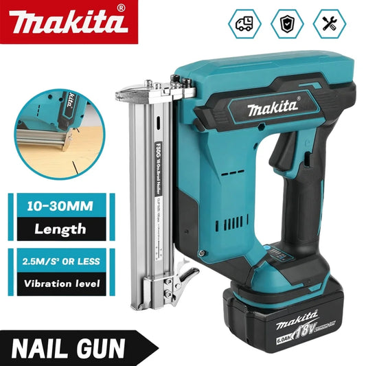 for Makita F30 Straight Nails Staple Gun,Cordless Electric Impact Nail Gun,Riveting Gun,Carpentry Tools For Makita 18V Battery
