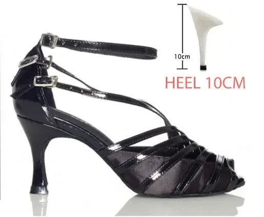 Women Latin Ballroom Dance Shoes Female Salsa Sandals Indoor Soft Sole Ladies Sambal Tango  Shoes Party Stage Game Performance