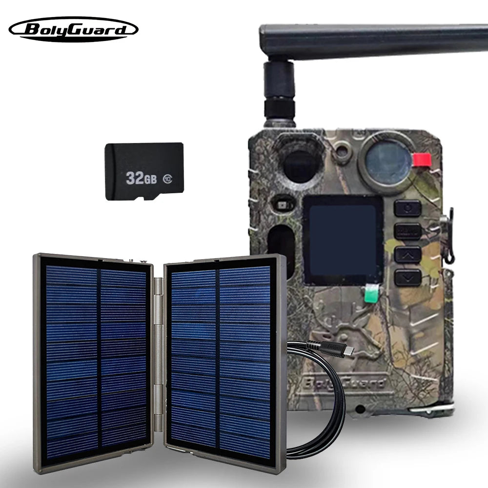 BolyGuard 2025 BG410-M(S) 4K FHD 37MP Trail Camera 940nm IR Night Vision, 4G Wireless, Outdoor Hunting Camera+gift 32GB TF