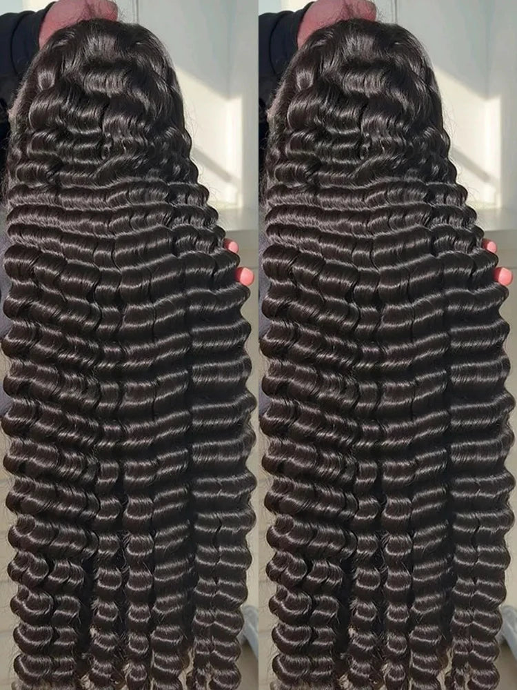 13x6 HD 30 40 Inch Loose Curly Lace Front 100% Human Hair Wigs Deep Water Wave 360 13x4 Lace Frontal Raw Brazilian Remy Hair Wig
