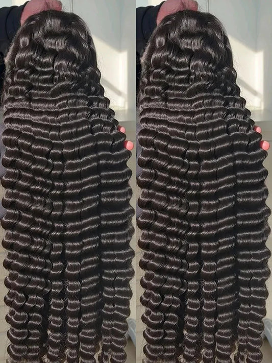 13x6 HD 30 40 Inch Loose Curly Lace Front 100% Human Hair Wigs Deep Water Wave 360 13x4 Lace Frontal Raw Brazilian Remy Hair Wig