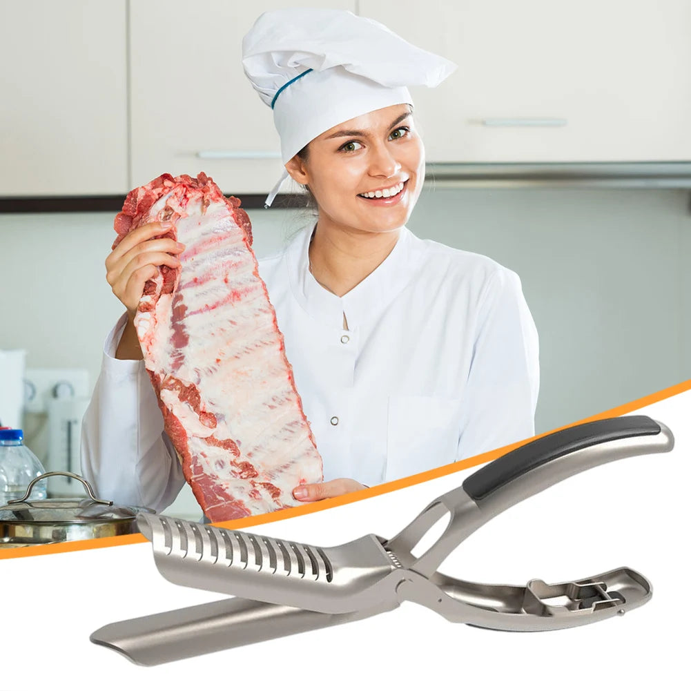 Stainless Steel Rib Membrane Remover Prep Tool Easy Peeling Trimming BBQ Grilling Accessory