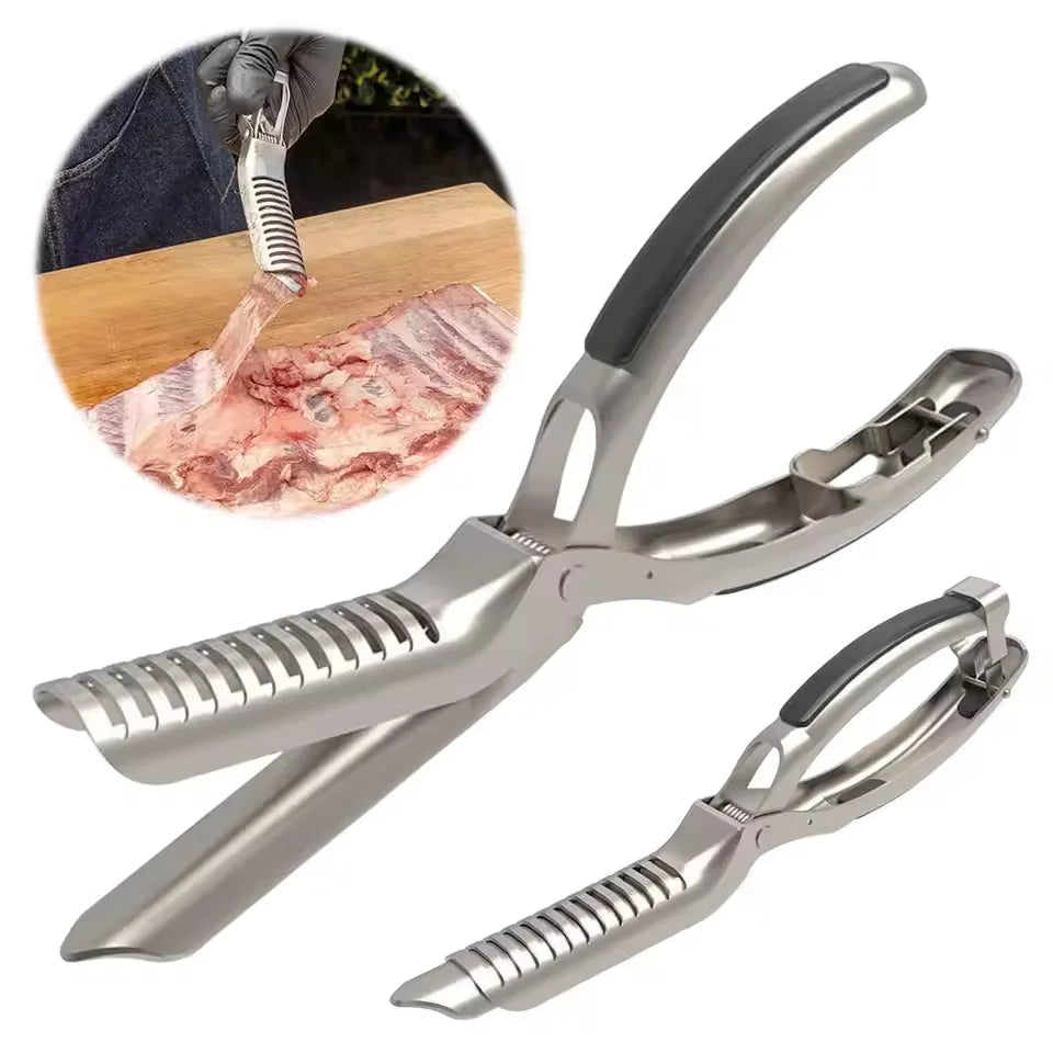 Stainless Steel Rib Membrane Remover Prep Tool Easy Peeling Trimming BBQ Grilling Accessory