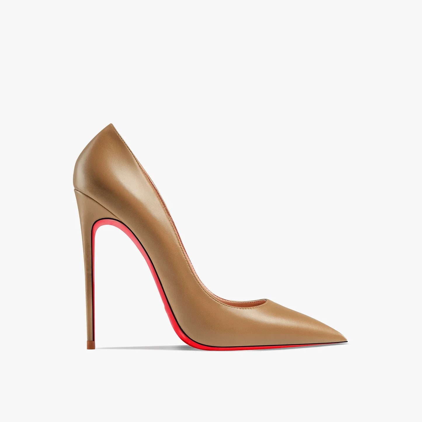 New Women's Red Shiny Bottom High Heels Luxury Pointed toe Pumps 12 cm Sexy Matte Party Wedding Shoes Elegant Woman Heeled Shoes