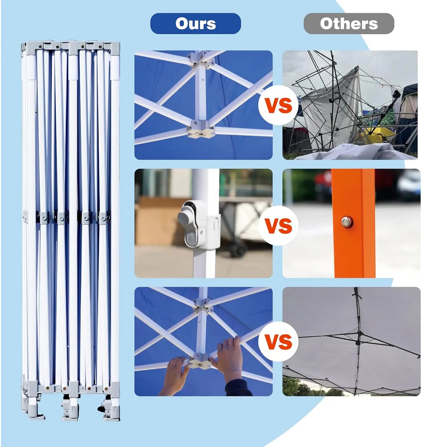 10x20 Canopy Tent Pop Up Tent Canopies Portable Instant Commercial Heavy Duty Outdoor Market Shelter, Custom