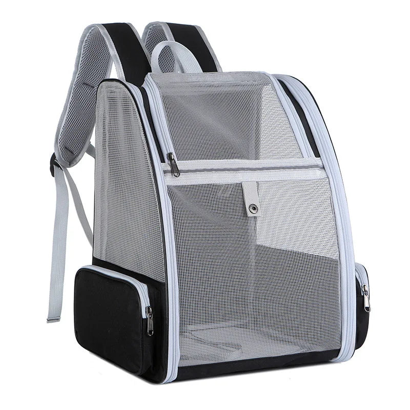 Practical, foldable cross-border pet bag. New style for cats and dogs, portable, breathable, spacious. Portable cat backpack.