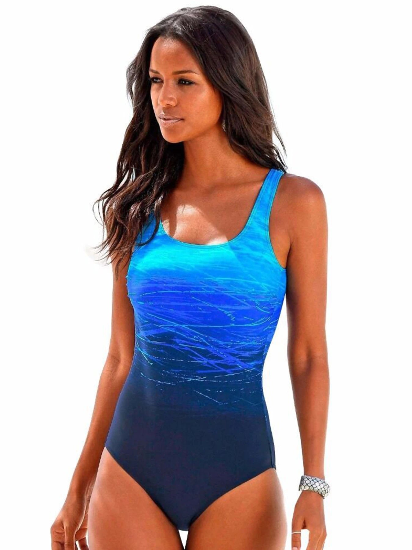 2026 New Print Sport One Piece Swimsuit For Women Cross Backless Swimwear Monokini Plus Size Bathing Suit Swimming Suit Bathers