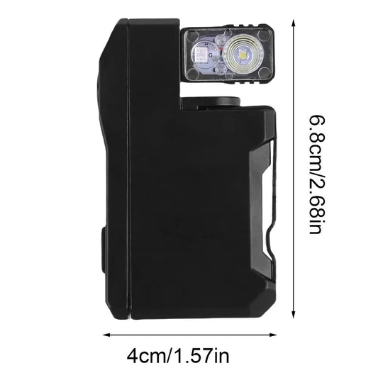 Rechargeable EDC Flashlight 400 Lumens Portable Flat Pocket Flashlight with RGB Light Magnetic Keychain Flashlight for Outdoor