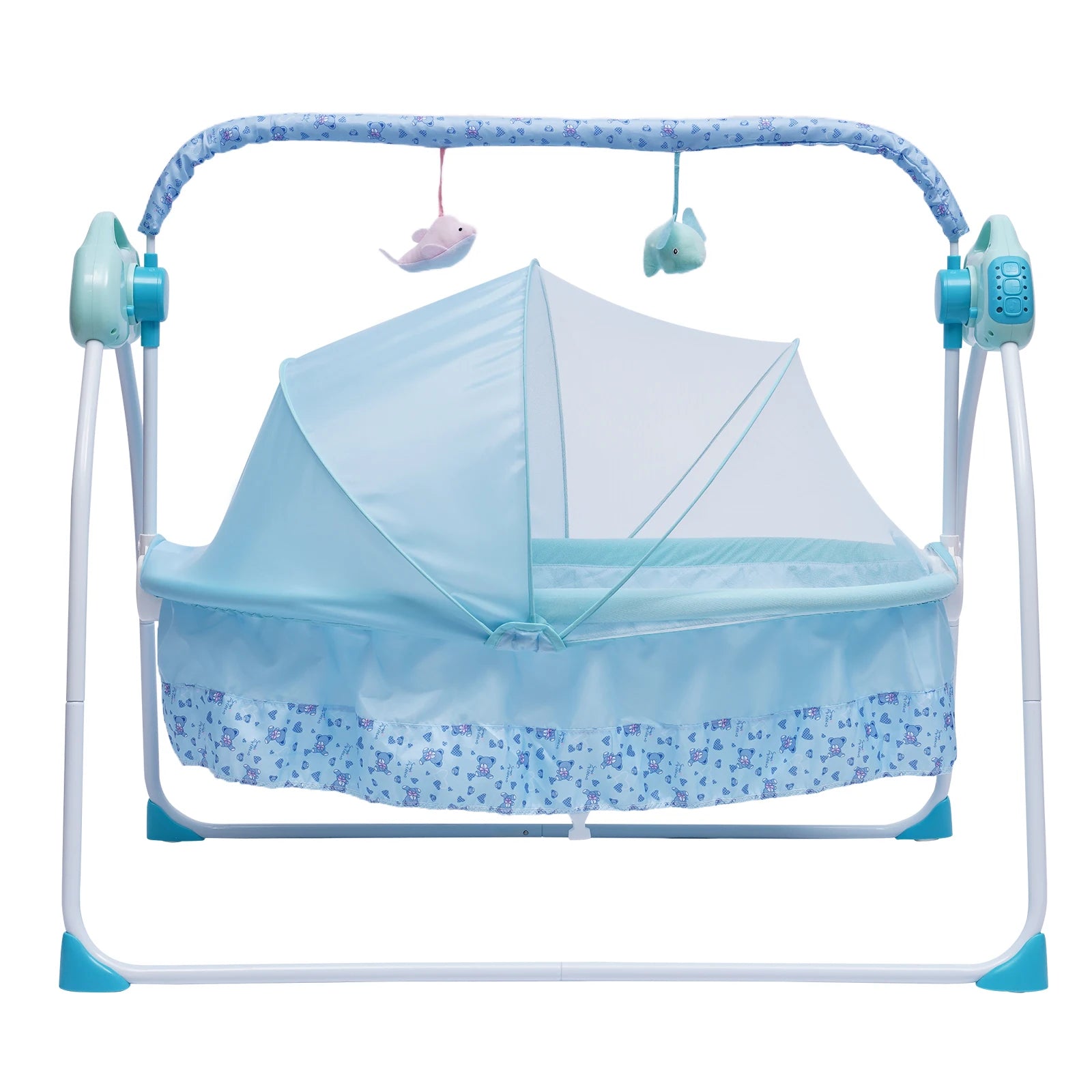 Electric Baby Cradle Auto Swing Rocker Cot Infant Sleeping Bed Swing C ...