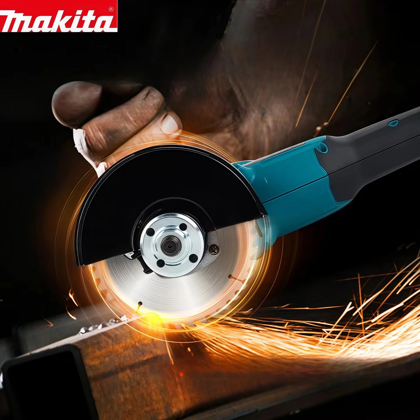 2025 Makita DGA404 100/125mm Angle Grinder 18V Lithium Battery Brushless Polishing Machine 4 Gear Industrial Cutting Power Tools
