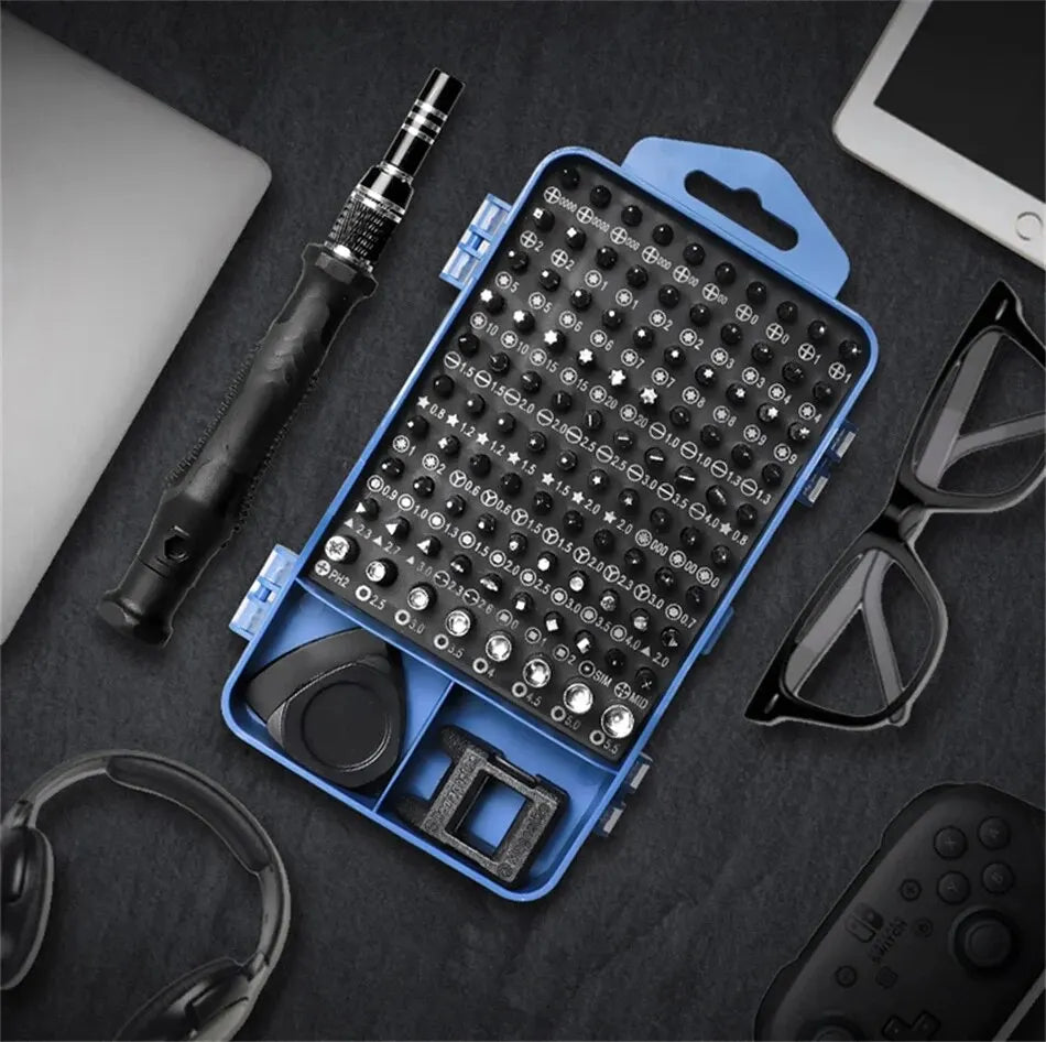 New 115 in 1 Professional Repair Tool Precision Screwdriver Set Magnetic Torx Hex Screw Driver Bits Kit for Xiaomi Mac PC iPhone