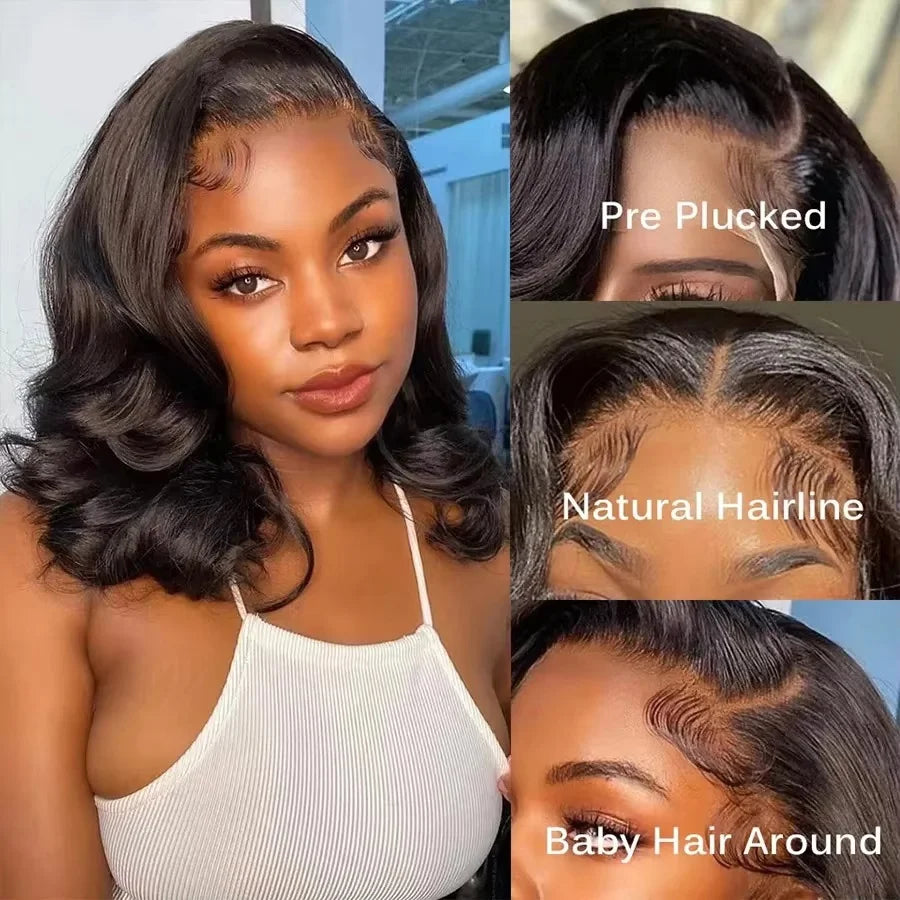 5X5 4X4 Glueless Body Wave Bob Wigs 13X4 13x6 HD Lace Frontal Wig Human Hair Natural Wave Wig Short Bob Wigs of Women