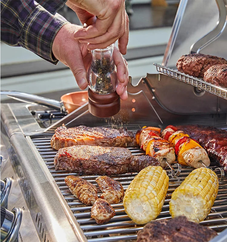 Custom 304 Stainless Steel Movable Modular Outdoor Kitchen BBQ Island Fireproof Cabinet Set With Drawers Hot Sale For Catering