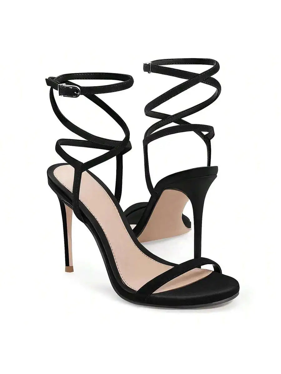 Women Strappy Ankle Strap High Heel Sandals For Party Dress Summer