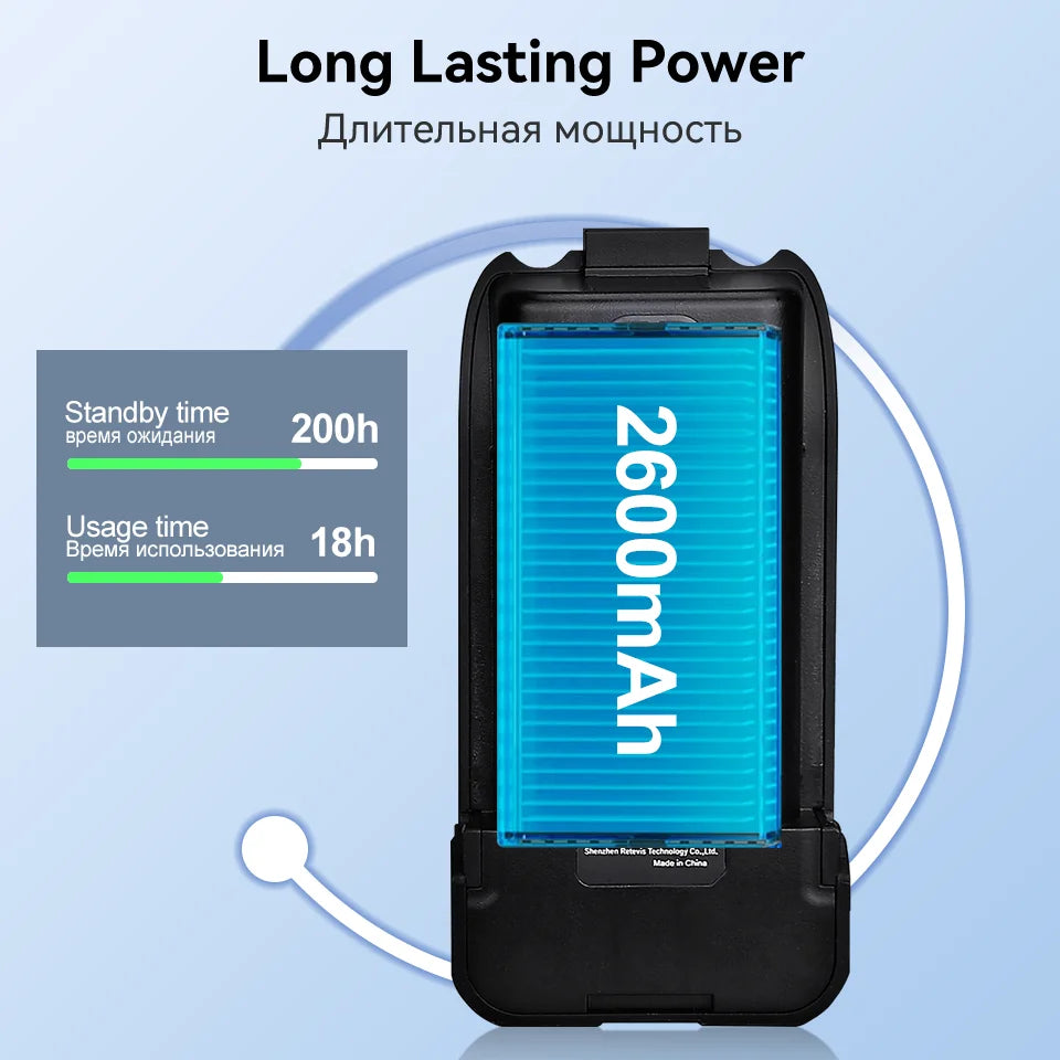 Retevis RT86 10W Walkie Talkie Professional Two Way Radio Long Range Walkie Talkie UHF Communication radio for Outdoor Business