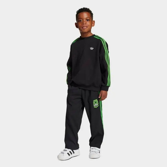 adidas | Little Kids' adidas Originals x Minecraft Fleece Sweatshirt and Joggers Set