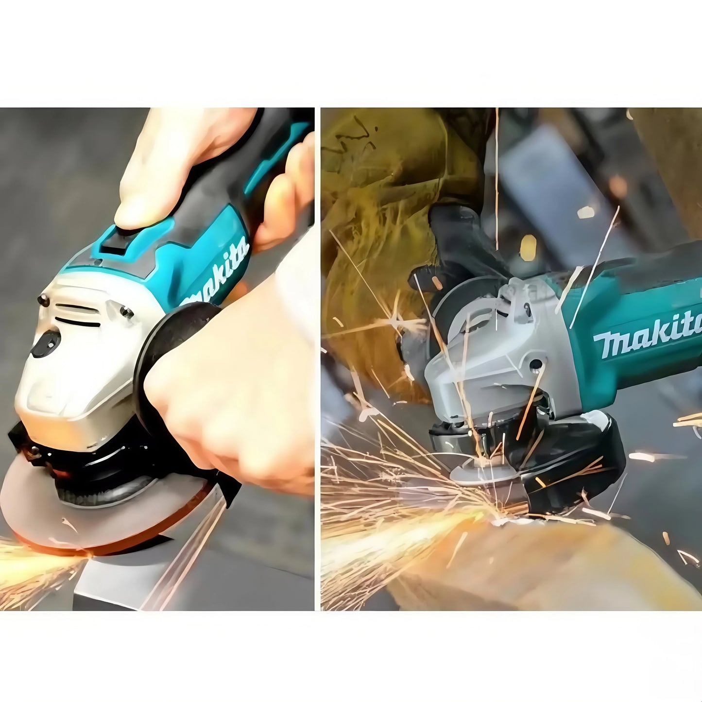 2025 Makita DGA404 100/125mm Angle Grinder 18V Lithium Battery Brushless Polishing Machine 4 Gear Industrial Cutting Power Tools
