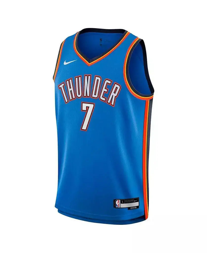 Nike | Big Boys and Girls Chet Holmgren Blue Oklahoma City Thunder Swingman Jersey - Icon Edition