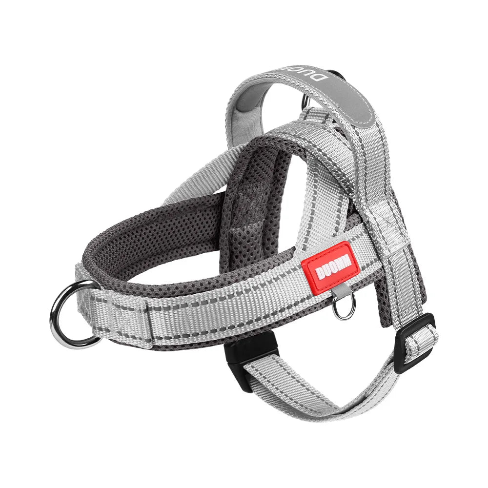 French Bulldog Harness - No-Pull Padded Vest, Escape-Proof Chest Plate, Breathable Mesh for Flat-Faced Breeds