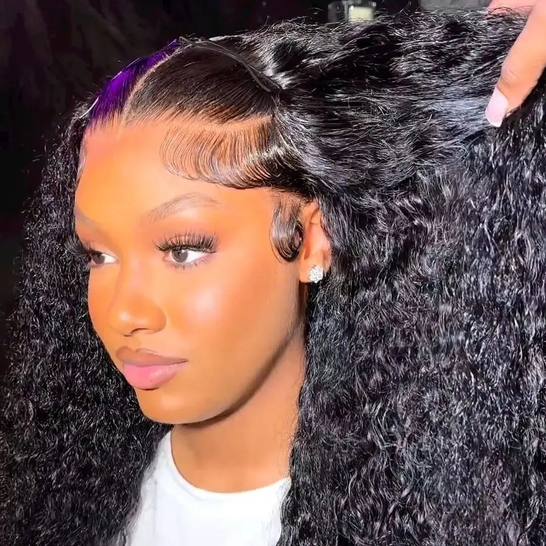 220 Density HD Curly 13x4 13x6 Loose Deep Wave Lace Front Wigs 100% Human Hair Brazilian Pre Plucked Lace Frontal Wig For Women