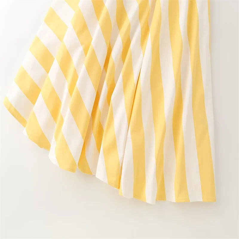Women's Dress 2026 Summer New Fashionable Sleeveless Backless Camisole Striped Dress Belt Long Elegant Party Dresses